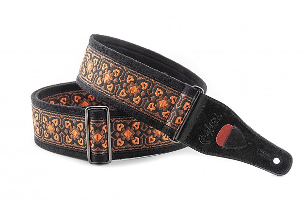 Guitar and bass strap made of 6 cm wide, non-slip technical microfiber on the inside, low density latex padding 2mm thick.